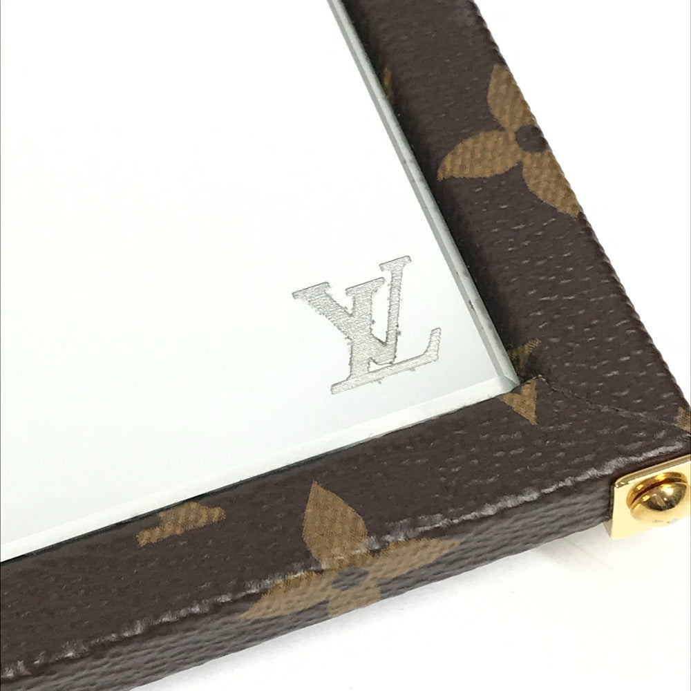 LOUIS VUITTON GI0554 モノグラム ホーム ミラー トランク インテリア 三面鏡 鏡 モノグラムキャンバス ユニセックス ブラウン