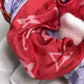 LOUIS VUITTON M77692 Scrunchie Set, Minimal Hair Accessory, Silk Scrunchie, Women's, Red and Purple