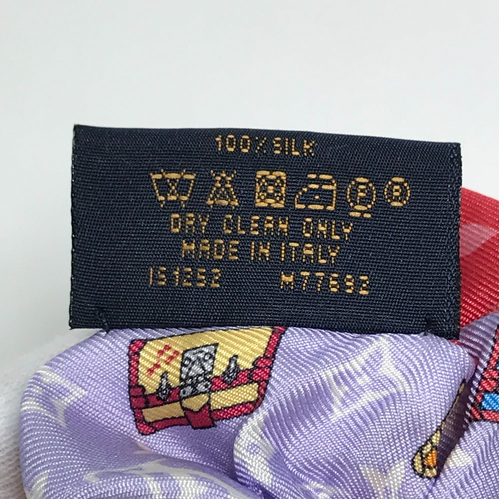 LOUIS VUITTON M77692 Scrunchie Set, Minimal Hair Accessory, Silk Scrunchie, Women's, Red and Purple