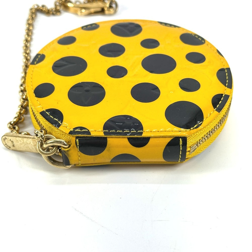 LOUIS VUITTON M91569 ヴェルニ 草間彌生コラボ ポルト モネ・シャポー 財布 小銭入れ コインケース パテントレザー レディース イエロー - brandshop-reference