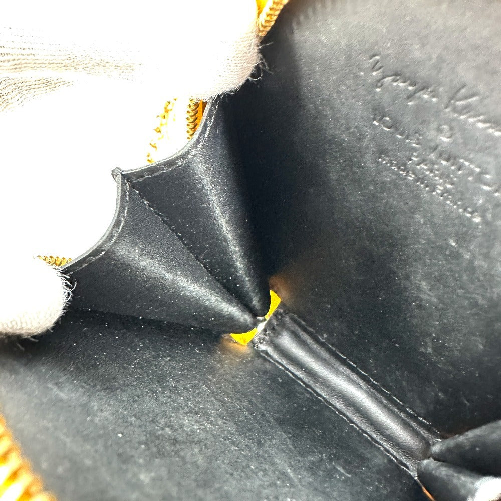 LOUIS VUITTON M91569 ヴェルニ 草間彌生コラボ ポルト モネ・シャポー 財布 小銭入れ コインケース パテントレザー レディース イエロー - brandshop-reference