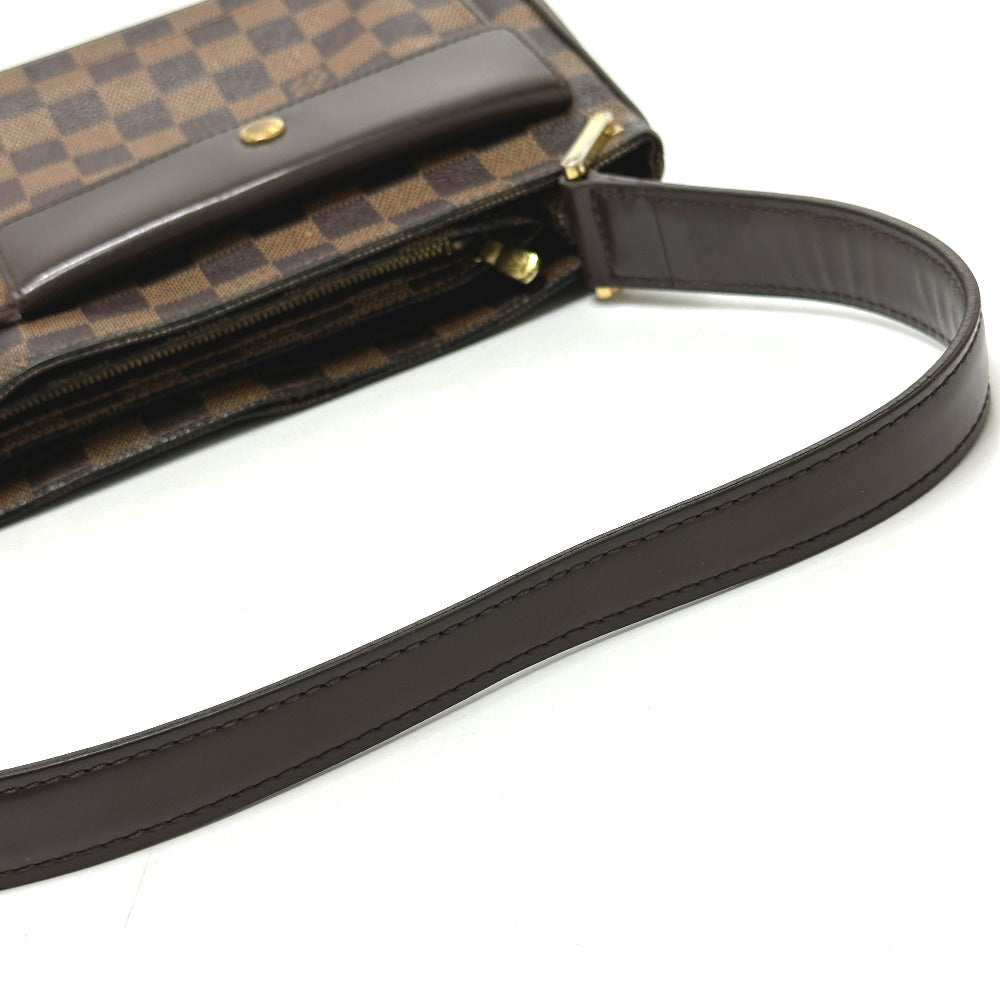 LOUIS VUITTON N51129 ダミエ オーバーニュ 肩掛け ショルダーバッグ ダミエキャンバス レディース エベヌ ブラウン
