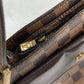 LOUIS VUITTON N51129 Damier Auburn Shoulder Bag, Damier Canvas, Women's, Ebene Brown