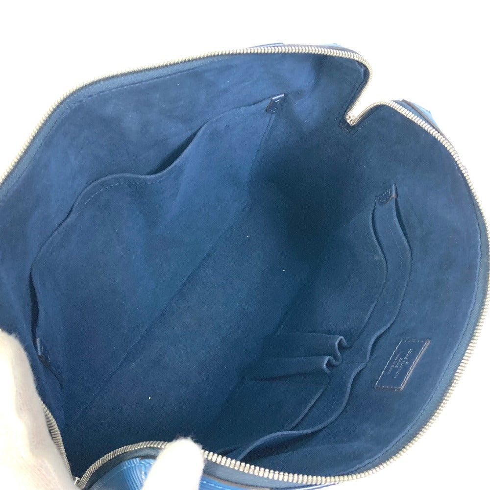 LOUIS VUITTON M51700 ポルトドキュマン ジュール PDJ ハンドバッグ カバン 2WAY ブリーフケース ビジネスバッグ エピレザー メンズ ブルーアズール