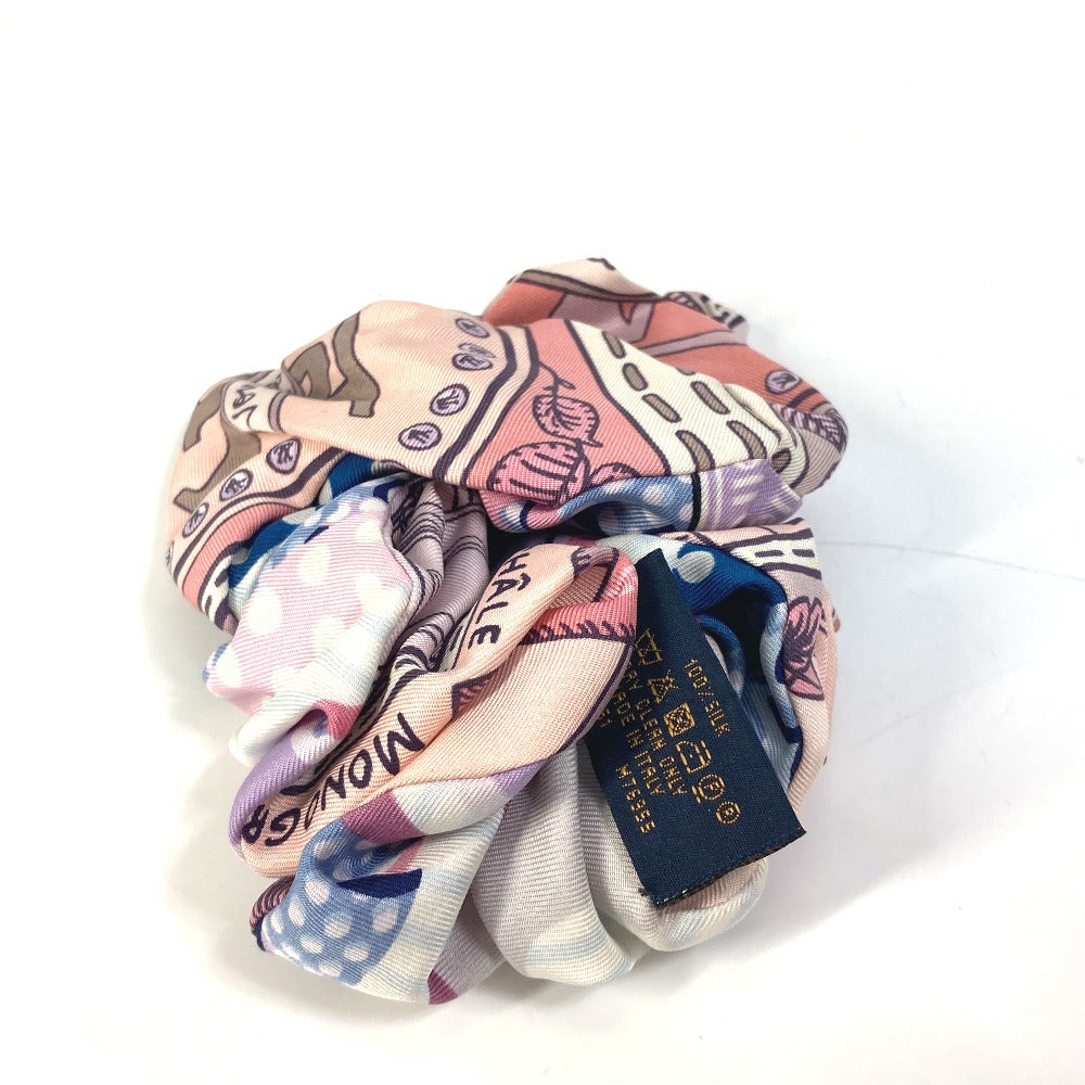 LOUIS VUITTON M76955 슈슈 트로슈 헤어 액세서리 헤어 타이 슈슈 실크 여성용 핑크