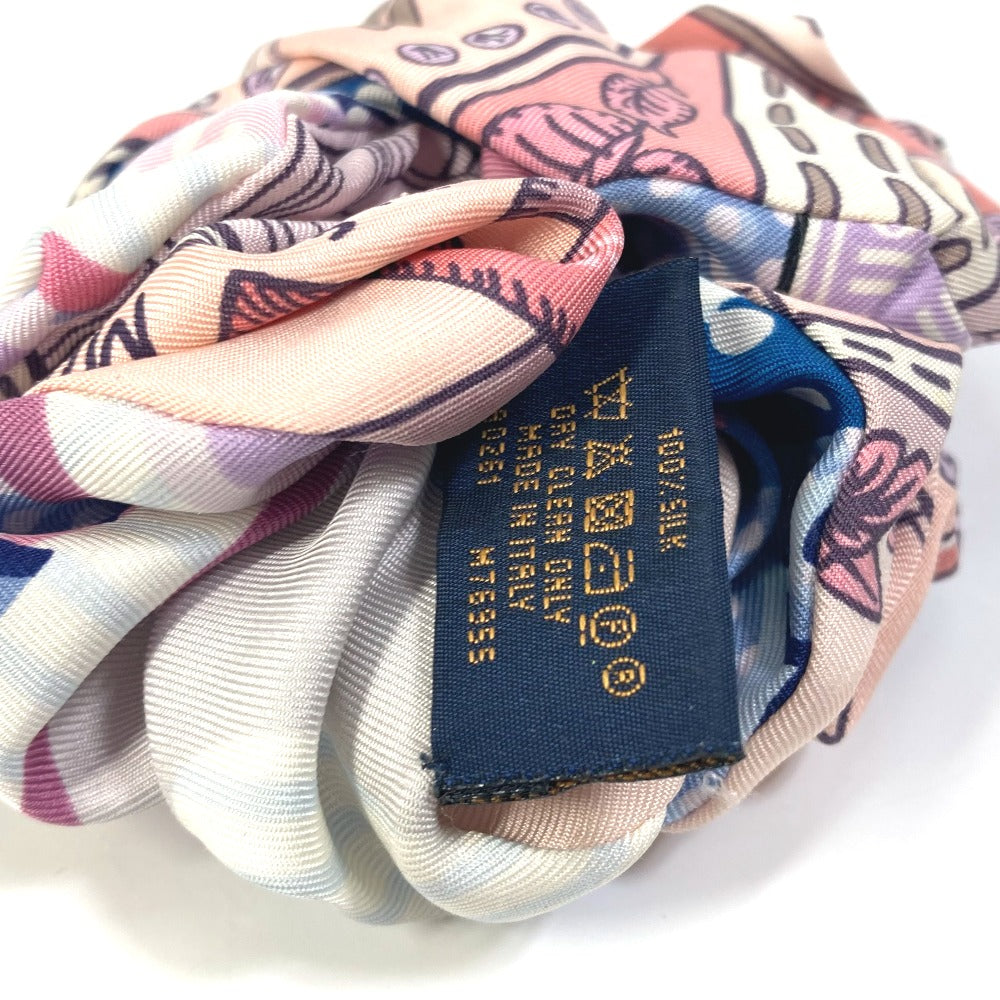 LOUIS VUITTON M76955 슈슈 트로슈 헤어 액세서리 헤어 타이 슈슈 실크 여성용 핑크