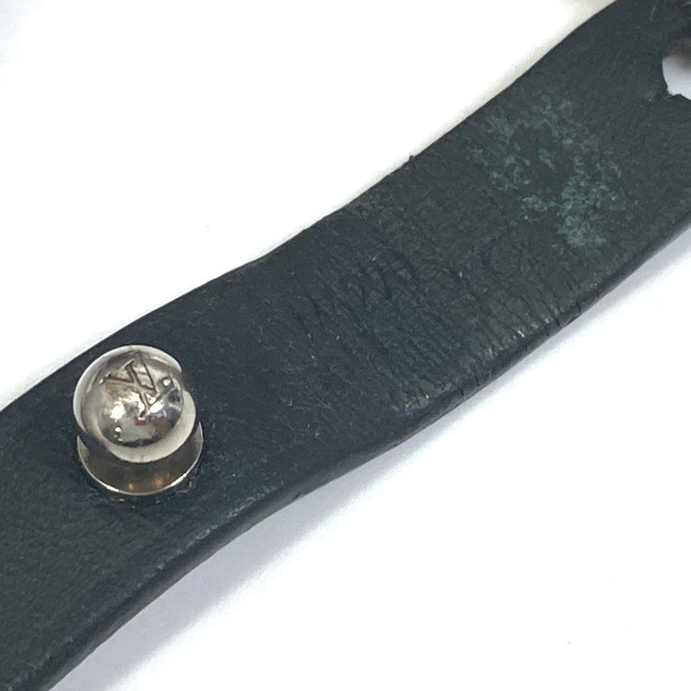 LOUIS VUITTON M6290 アクセサリー ブラスレ アーカイブ バングル ブレスレット レザー メンズ ブラック