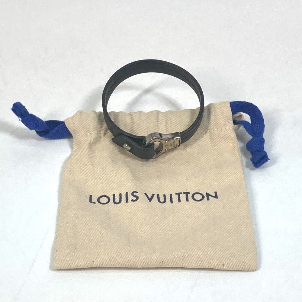 LOUIS VUITTON M6290 アクセサリー ブラスレ アーカイブ バングル ブレスレット レザー メンズ ブラック