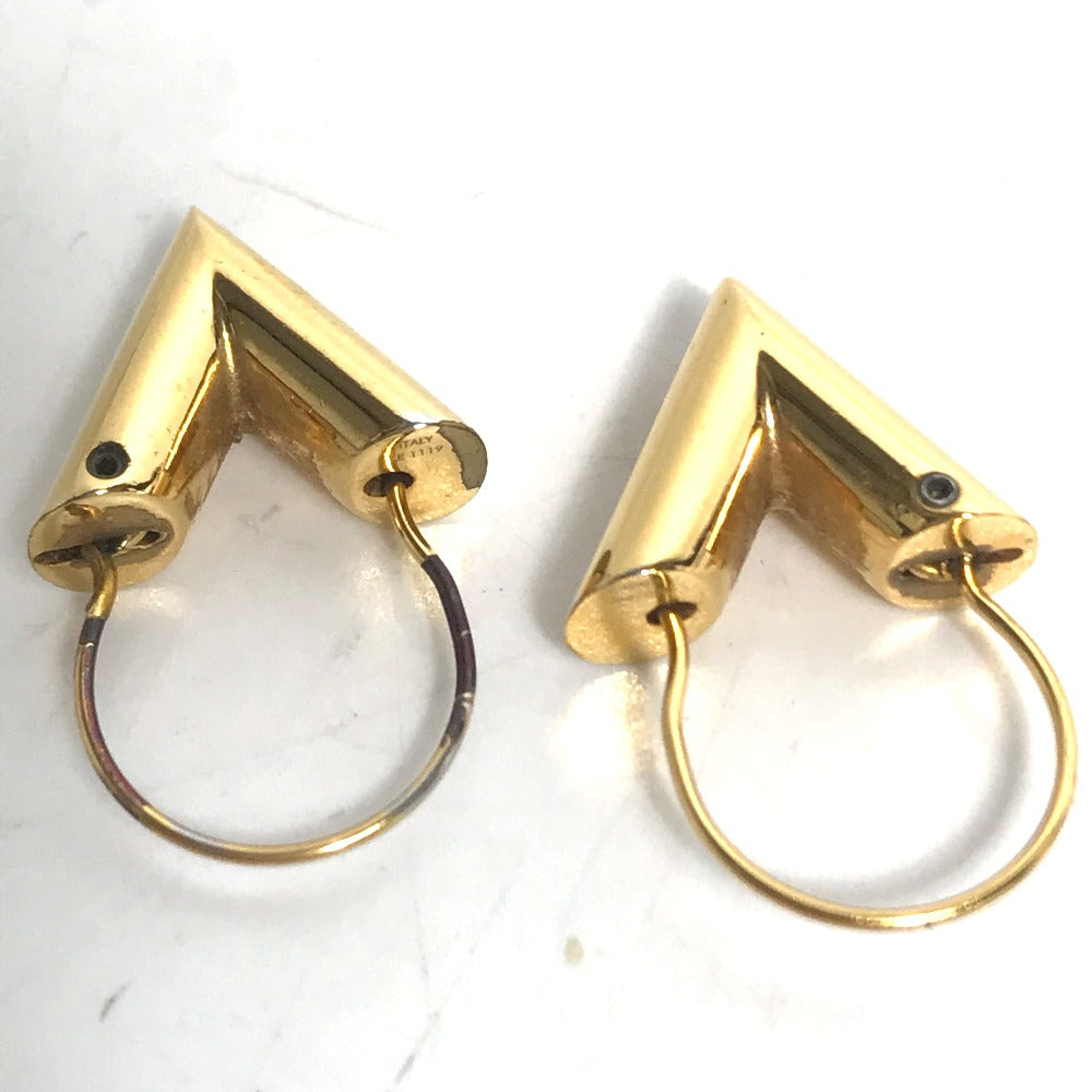 LOUIS VUITTON M61088 ピアス エセンシャル V Vロゴ アクセサリー フープ ピアス メタル レディース ゴールド