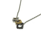 Louis Vuitton M00675 Monogram Rantaian Bold Rantaian Kalung Logam Lelaki Perak X Black X Gold Silver