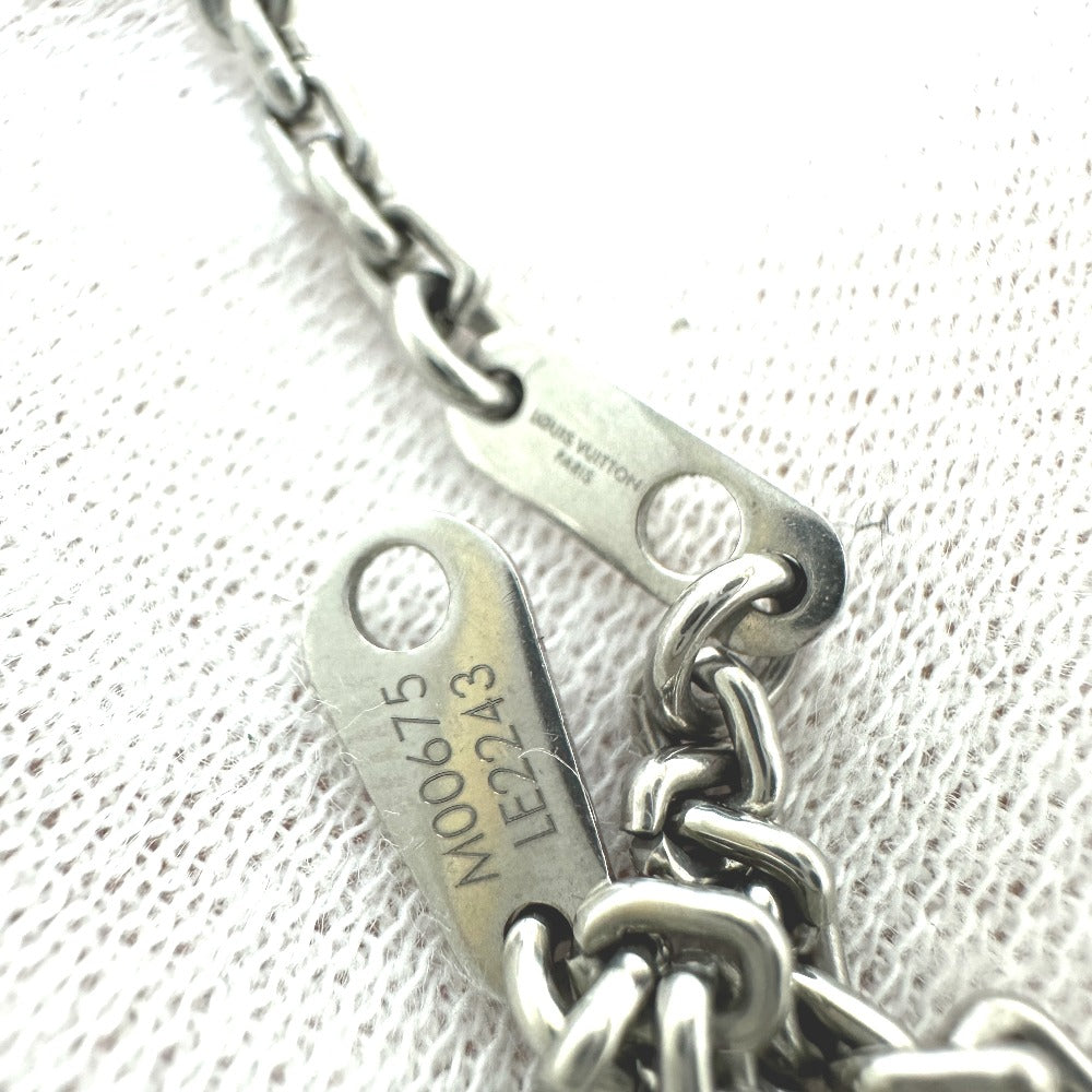 Louis Vuitton M00675 Monogram Rantaian Bold Rantaian Kalung Logam Lelaki Perak X Black X Gold Silver
