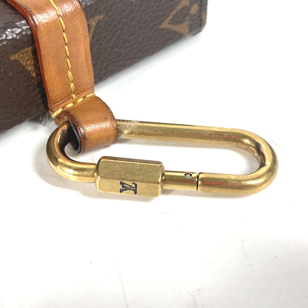 LOUIS VUITTON M68523 モノグラム ボックス フォンケース スマホケース カラビナ付き ポーチ モノグラムキャンバス ユニセックス ブラウン