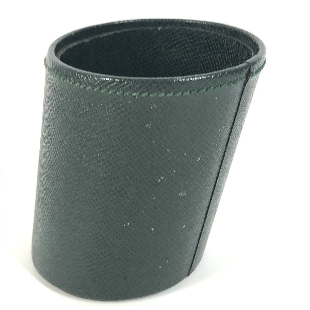 LOUIS VUITTON タイガ　 ペン立て ステーショナリー 小物入れ インテリア ペンケース タイガレザー ユニセックス エピセア グリーン - brandshop-reference