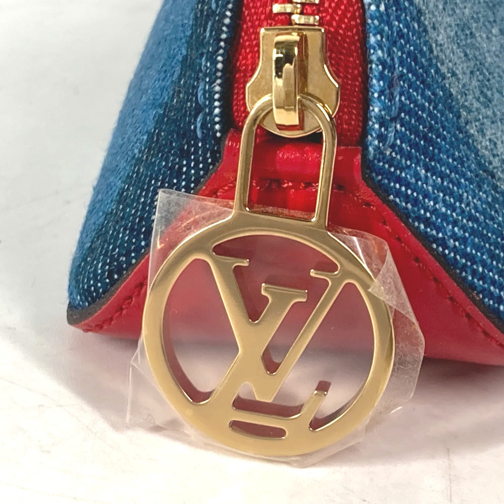 LOUIS VUITTON GI0444 モノグラムデニム トゥルース エリザベット 筆箱 ステーショナリー ペンケース モノグラムデニム レディース ブルー