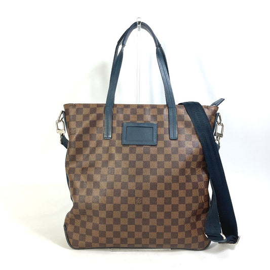 LOUIS VUITTON N41255 ダミエ ヘラルド カバン 2WAY ショルダーバッグ 斜め掛け トートバッグ ダミエキャンバス メンズ エベヌ ブラウン