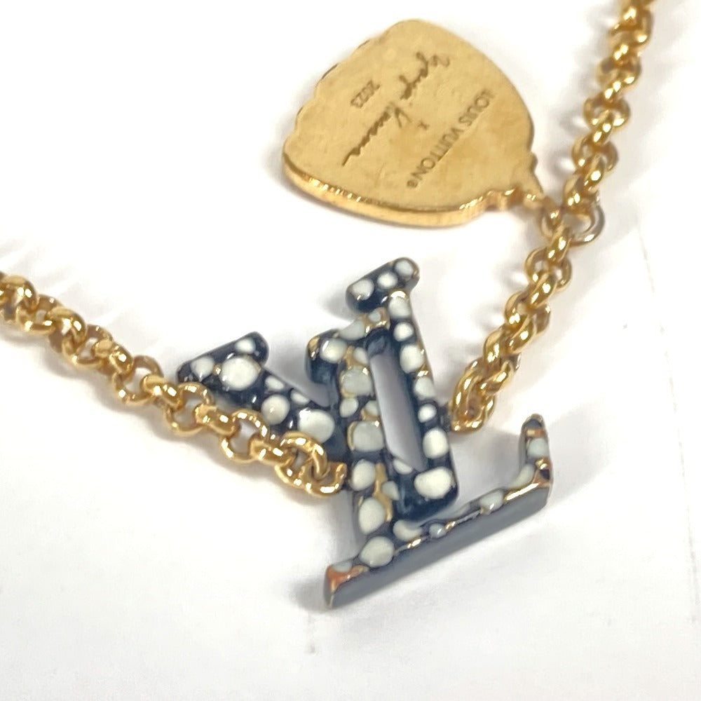 LOUIS VUITTON M0969A LV×YK 草間彌生コラボ 水玉 パンプキン ブラスレ LVアイコニック アクセサリー チェーン ブレスレット メタル レディース ブラック - brandshop-reference