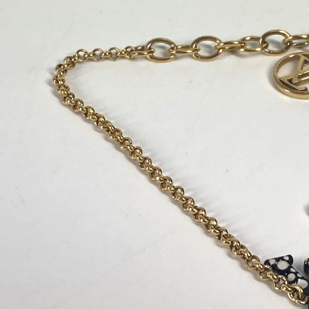 LOUIS VUITTON M0969A LV×YK 草間彌生コラボ 水玉 パンプキン ブラスレ LVアイコニック アクセサリー チェーン ブレスレット メタル レディース ブラック - brandshop-reference