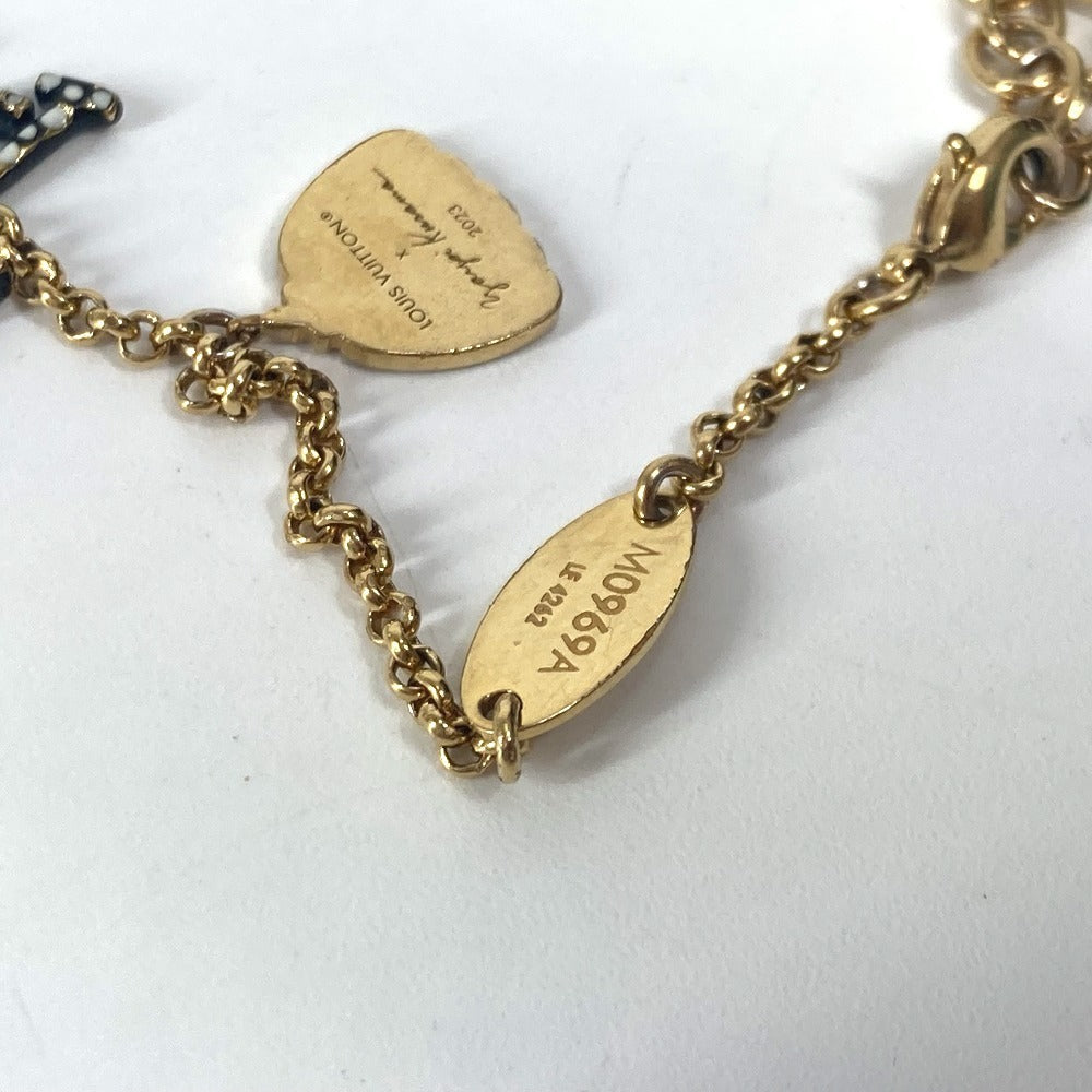 LOUIS VUITTON M0969A LV×YK 草間彌生コラボ 水玉 パンプキン ブラスレ LVアイコニック アクセサリー チェーン ブレスレット メタル レディース ブラック - brandshop-reference