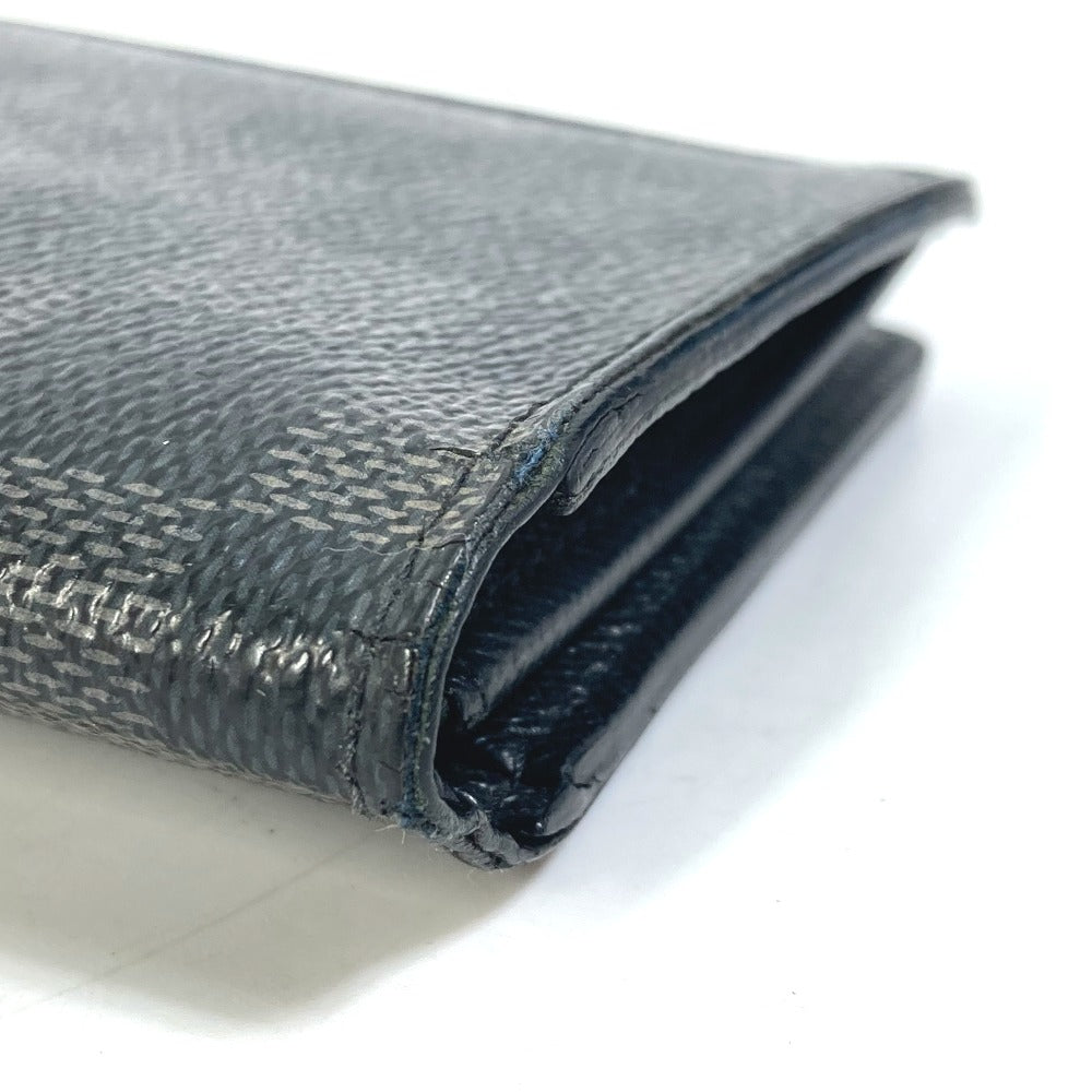 LOUIS VUITTON N62655　 ダミエグラフィット ポルトフォイユブラザ 旧型 2つ折り 長財布 ダミエグラフィットキャンバス メンズ ブラック