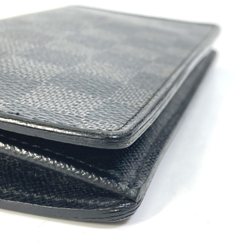 LOUIS VUITTON N62655　 ダミエグラフィット ポルトフォイユブラザ 旧型 2つ折り 長財布 ダミエグラフィットキャンバス メンズ ブラック