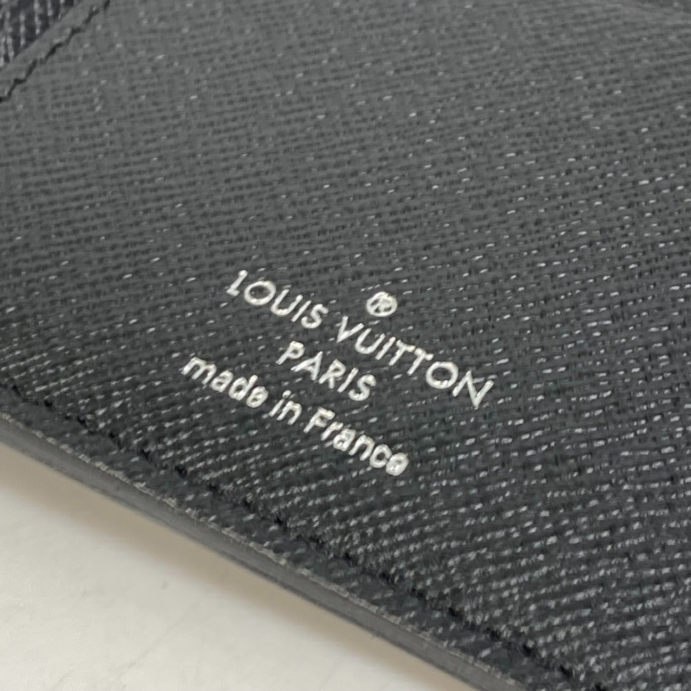 LOUIS VUITTON N62655　 ダミエグラフィット ポルトフォイユブラザ 旧型 2つ折り 長財布 ダミエグラフィットキャンバス メンズ ブラック