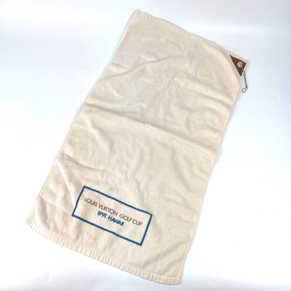 LOUIS VUITTON 1991 Hawaii Novelty LVCUP Louis Vuitton Cup Golf Face Towel, Cotton, Unisex, White