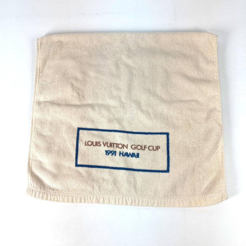 LOUIS VUITTON 1991 Hawaii Novelty LVCUP Louis Vuitton Cup Golf Face Towel, Cotton, Unisex, White