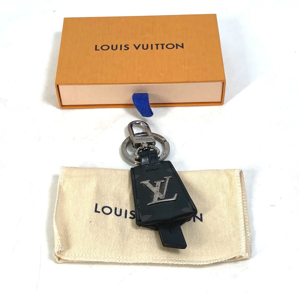 LOUIS VUITTON M63620 モノグラムエクリプス ポルトクレ・クロッシュ クレ バッグチャーム キーホルダー モノグラムエクリプスキャンバス メンズ ブラック