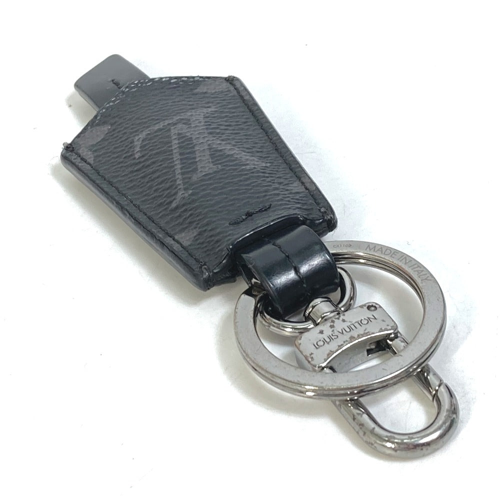 LOUIS VUITTON M63620 モノグラムエクリプス ポルトクレ・クロッシュ クレ バッグチャーム キーホルダー モノグラムエクリプスキャンバス メンズ ブラック