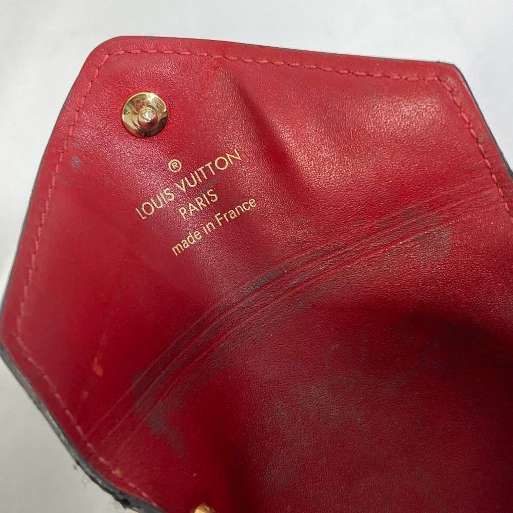LOUIS VUITTON N60285 ダミエ ポシェット キリガミ チェーンネックレス付き 小銭入れ 財布 コインケース ダミエキャンバス レディース エベヌ ブラウン
