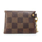 LOUIS VUITTON N60285 ダミエ ポシェット キリガミ チェーンネックレス付き 小銭入れ 財布 コインケース ダミエキャンバス レディース エベヌ ブラウン
