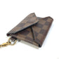 LOUIS VUITTON N60285 ダミエ ポシェット キリガミ チェーンネックレス付き 小銭入れ 財布 コインケース ダミエキャンバス レディース エベヌ ブラウン