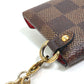 LOUIS VUITTON N60285 ダミエ ポシェット キリガミ チェーンネックレス付き 小銭入れ 財布 コインケース ダミエキャンバス レディース エベヌ ブラウン