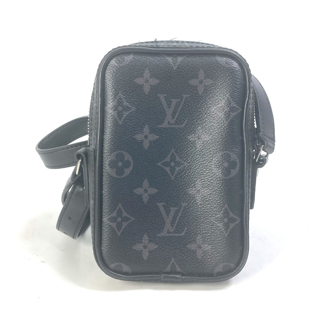 LOUIS VUITTON M45928 Monogram Eclipse Danube PPM Trunk Print Bag Comic Crossbody Shoulder Bag Monogram Eclipse Canvas Men's Black