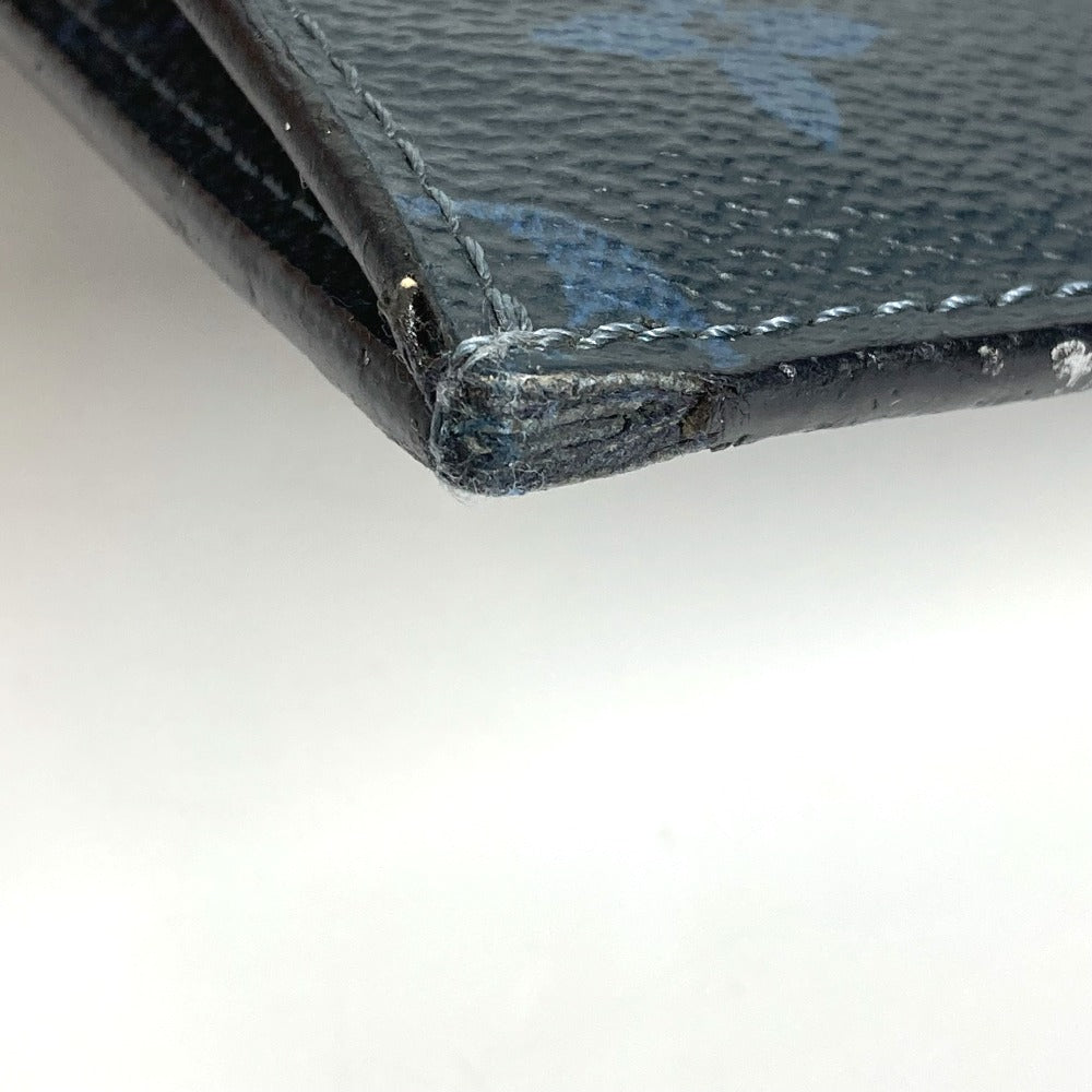 루이비통 M61679 모노그램 코발트 포셰트 줄 GM 스트라이프 백 파우치 클러치 백 캔버스 남성 네이비