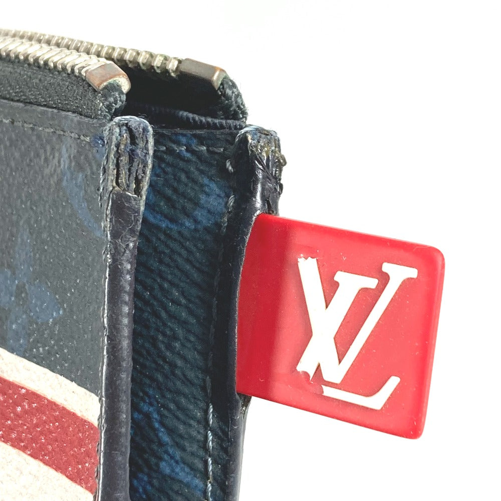 루이비통 M61679 모노그램 코발트 포셰트 줄 GM 스트라이프 백 파우치 클러치 백 캔버스 남성 네이비