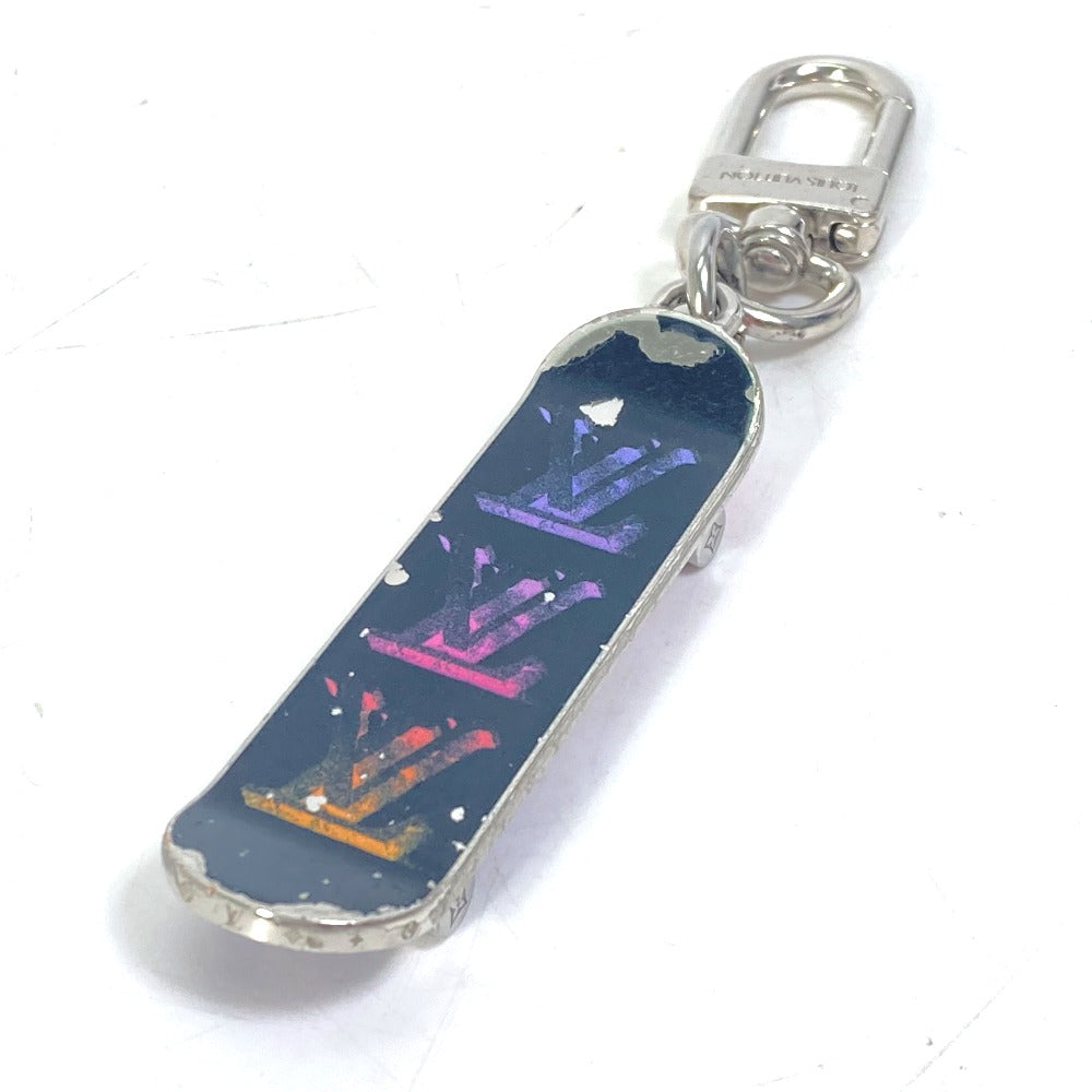 LOUIS VUITTON MP3269 スケボー ビジューサック スケートボード バッグチャーム キーホルダー メタル メンズ ブラック