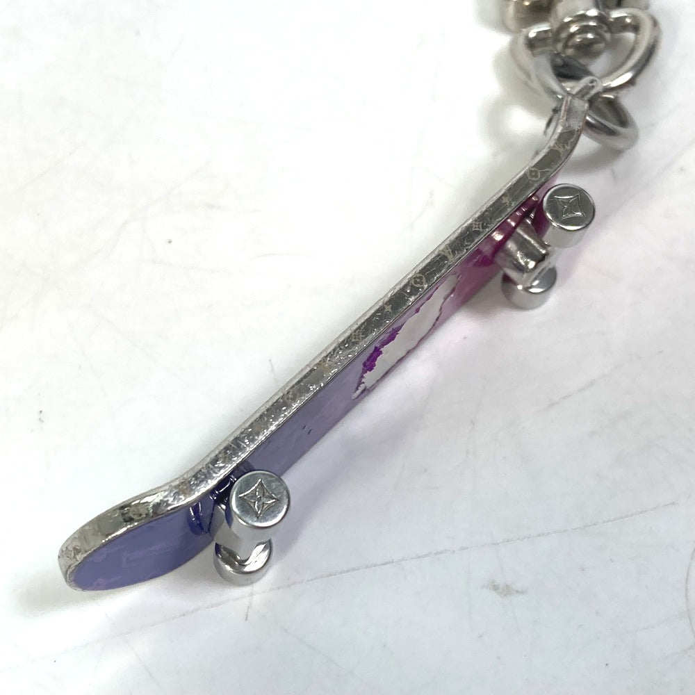 LOUIS VUITTON MP3269 スケボー ビジューサック スケートボード バッグチャーム キーホルダー メタル メンズ ブラック