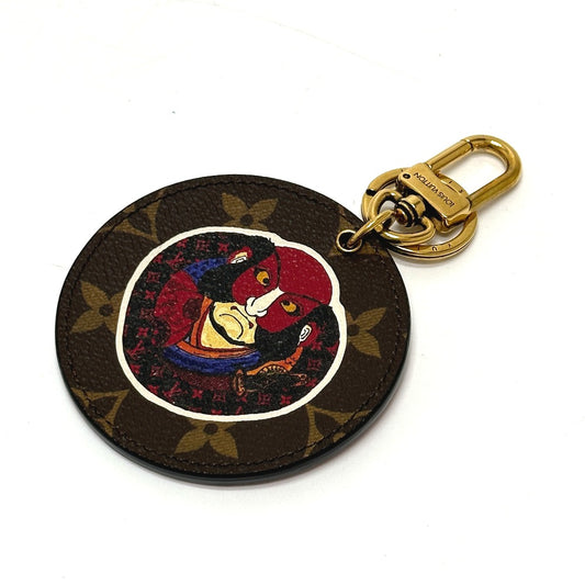 LOUIS VUITTON MP1949 モノグラム 山本寛斎 ポルトクレ イリュストレ 歌舞伎 キーホルダー モノグラムキャンバス レディース ブラウン