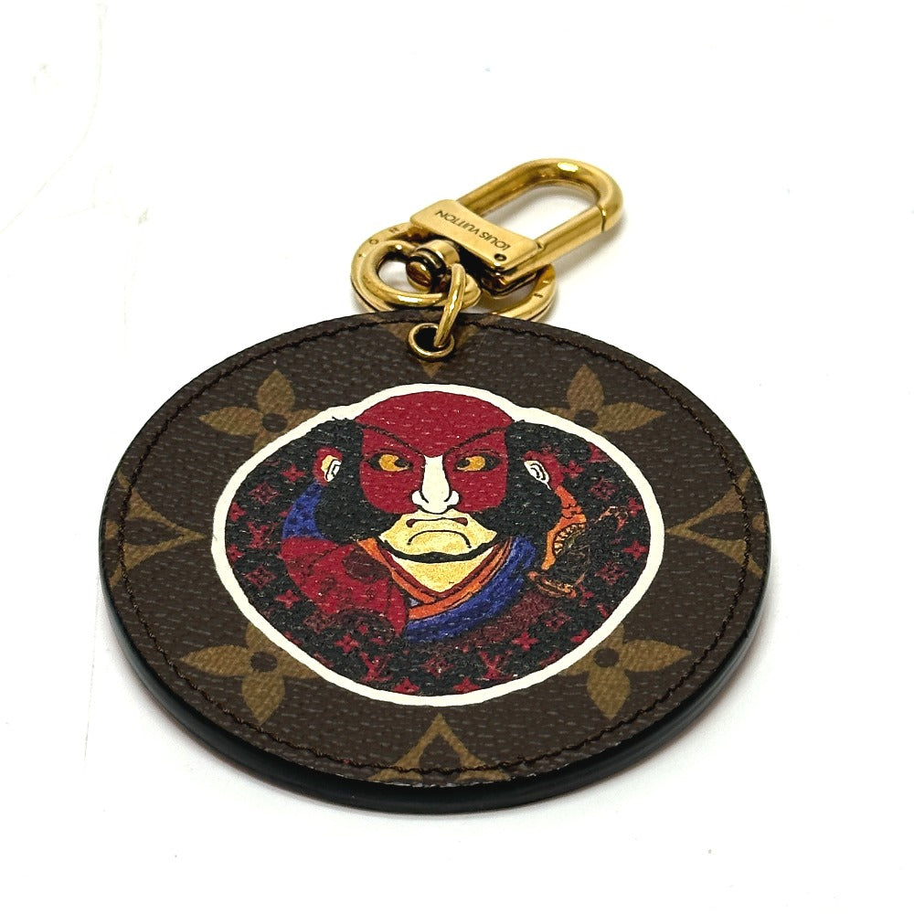 LOUIS VUITTON MP1949 Monogram Kansai Yamamoto Porte-Clés Illustre Kabuki Keychain Monogram Canvas Women's Brown