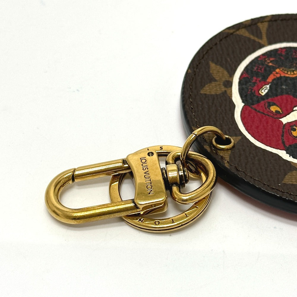 LOUIS VUITTON MP1949 Monogram Kansai Yamamoto Porte-Clés Illustre Kabuki Keychain Monogram Canvas Women's Brown