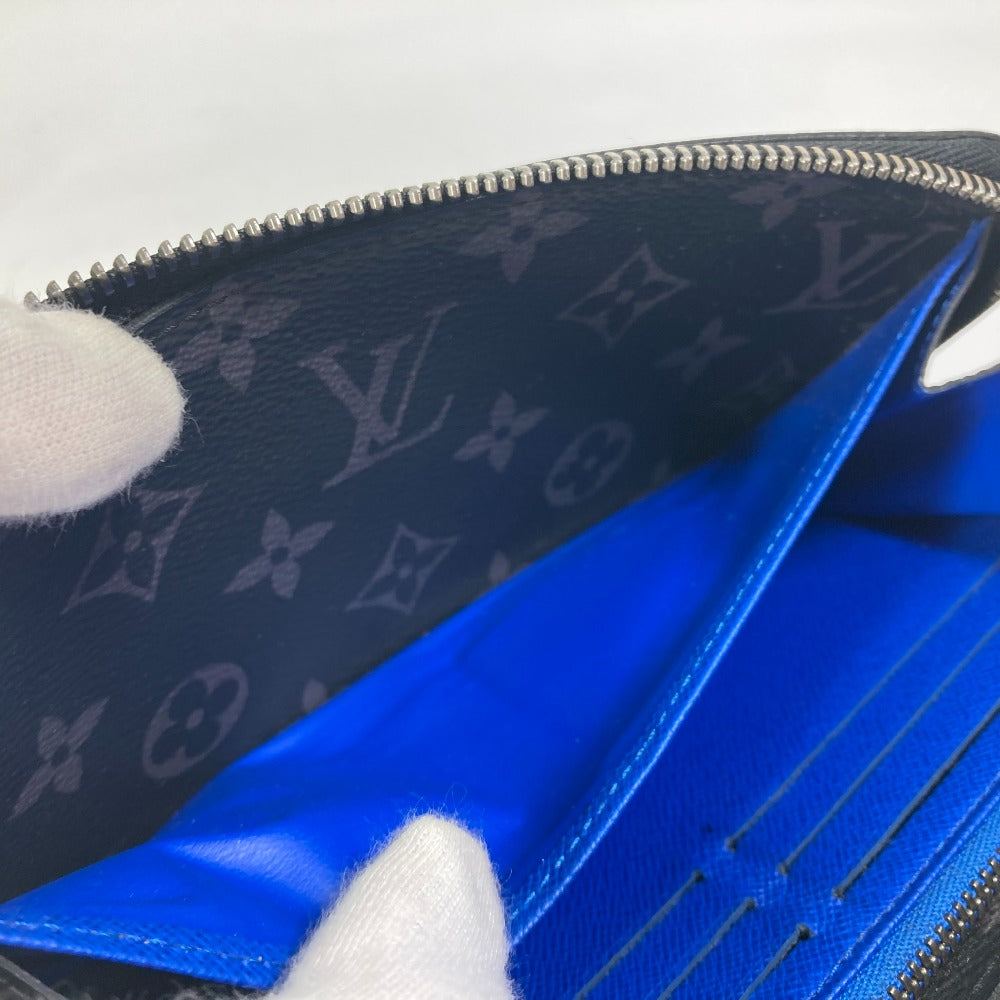 LOUIS VUITTON M80994 モノグラム エクリプス ジッピードラゴンヌ トランクプリント 長財布 モノグラムエクリプスキャンバス メンズ ブラック