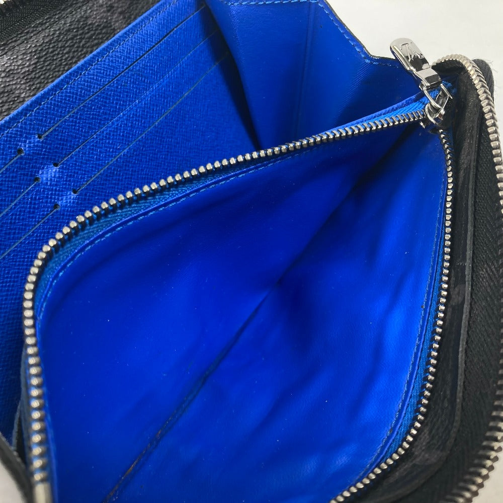 LOUIS VUITTON M80994 モノグラム エクリプス ジッピードラゴンヌ トランクプリント 長財布 モノグラムエクリプスキャンバス メンズ ブラック