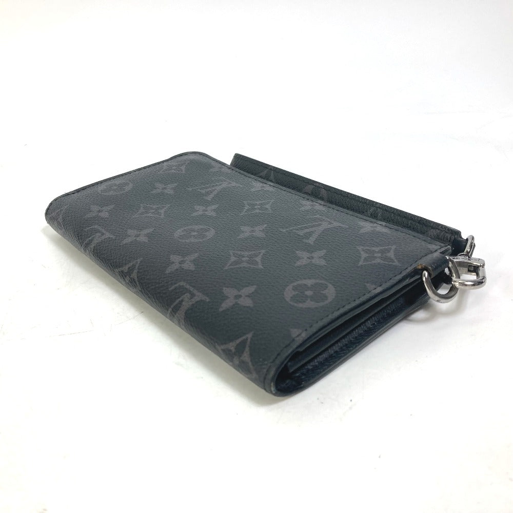 LOUIS VUITTON M80994 モノグラム エクリプス ジッピードラゴンヌ トランクプリント 長財布 モノグラムエクリプスキャンバス メンズ ブラック