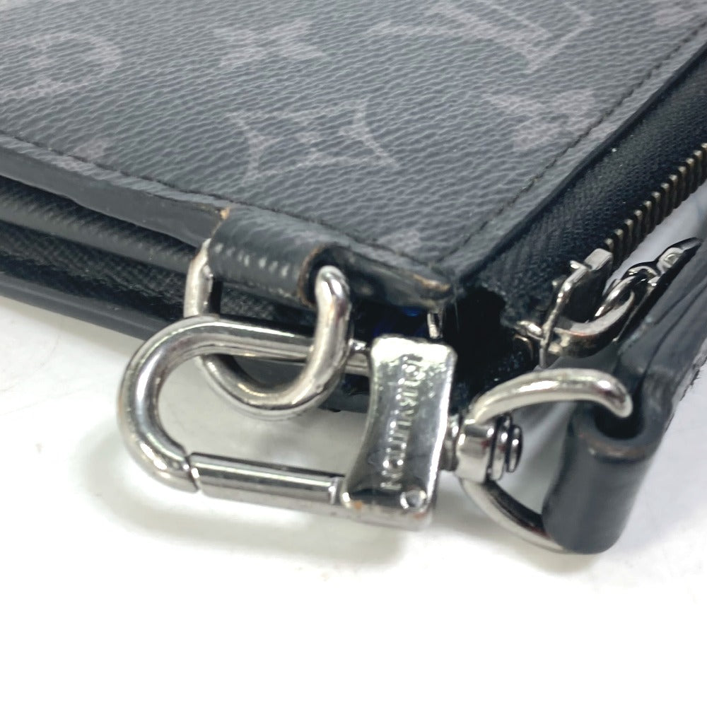 LOUIS VUITTON M80994 モノグラム エクリプス ジッピードラゴンヌ トランクプリント 長財布 モノグラムエクリプスキャンバス メンズ ブラック