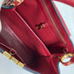 LOUIS VUITTON M42926 Plating LV Signature Capucines PM 2-Way Bag, Leather Handbag, Women's, Ruby Red