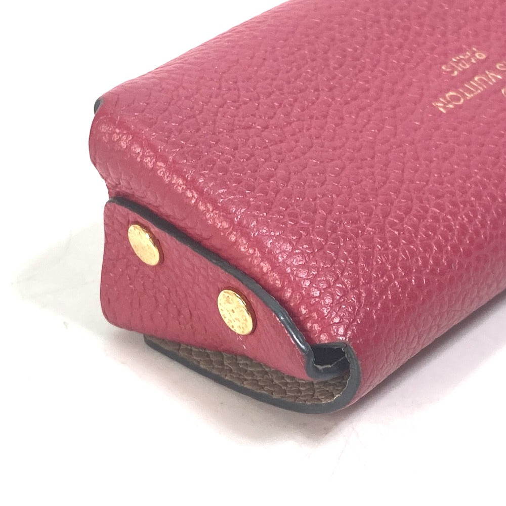 LOUIS VUITTON M61486 Seal Case Pouch Rivet PM Lipstick Case Small Accessory Case Leather Women's Pink