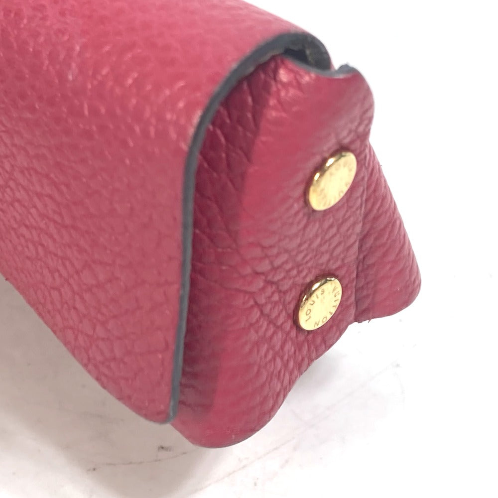 LOUIS VUITTON M61486 Seal Case Pouch Rivet PM Lipstick Case Small Accessory Case Leather Women's Pink