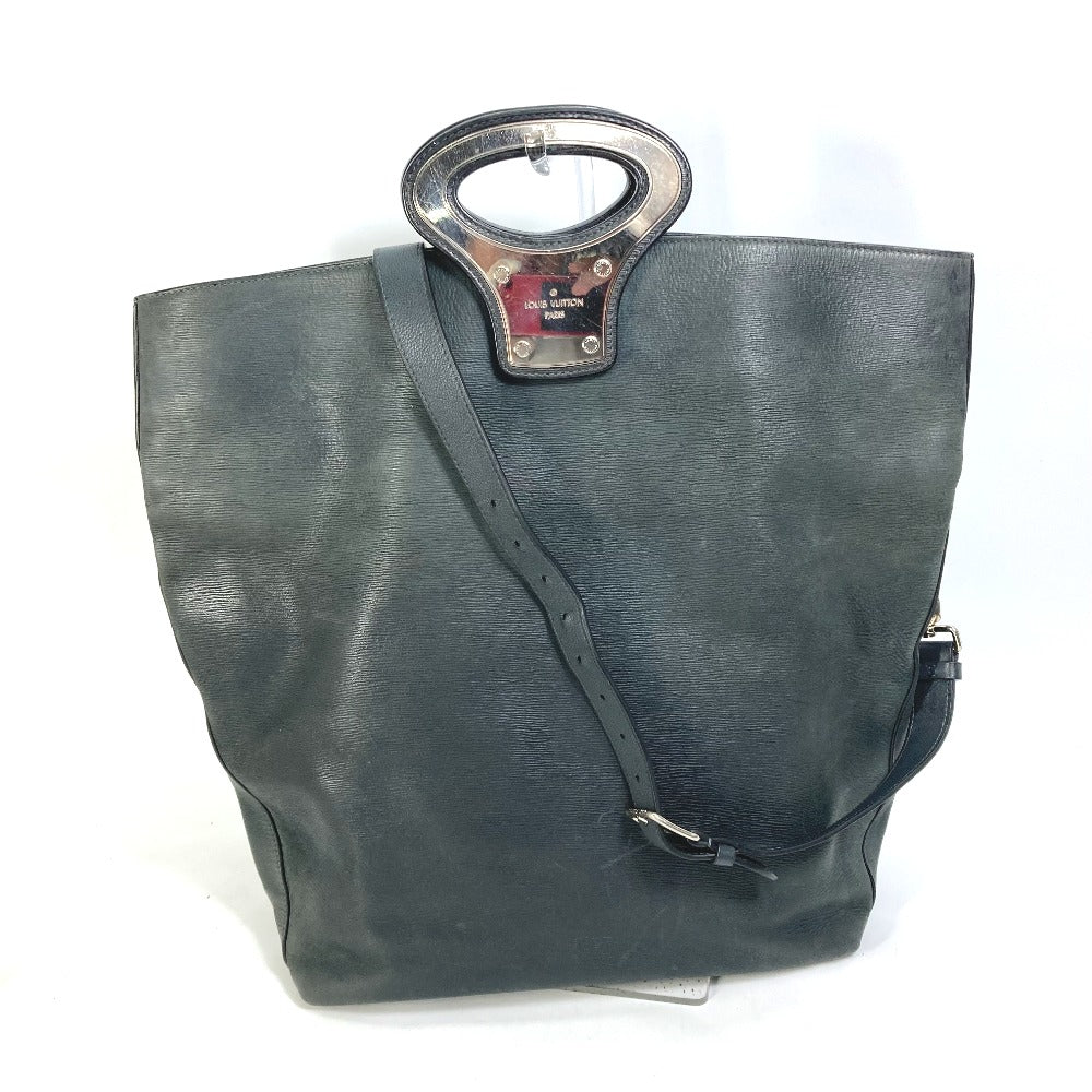 LOUIS VUITTON メンズランウェイ限定 キュイール エピ NS 2WAY ハンドバッグ 斜め掛け ショルダーバッグ レザー メンズ ノワール ブラック