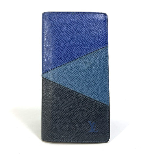 LOUIS VUITTON M30713 タイガV ポルトフォイユ・ブラザ NM 2つ折り 長財布 タイガレザー メンズ ネイビー